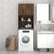 vidaXL - Wasmachinekast - 64x25,5x190 - cm - bruin - eikenkleur