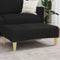 vidaXL - Voetenbank - 77x55x31 - cm - stof - zwart