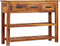 vidaXL - Dressoir - met - 3 - lades - 110x30x80 - cm - massief - hout