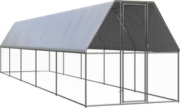 vidaXL - Kippenhok - 2x10x2 - m - gegalvaniseerd - staal