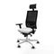 Bureaustoel met hoofdsteun Piqueras y Crespo 3D026G1 Wit