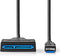 Nedis CCGB75100BK05 - SATA USB 3.2 Gen 1 Kabel - 30cm - Zwart