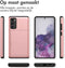 imoshion Hoesje Geschikt voor Samsung Galaxy S20 FE Hoesje - Ruimte voor 2 pasjes - imoshion Backcover met pasjeshouder - Rosé Goud
