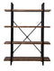 Wandkast boekenkast Stoer - industrieel design - 140 cm hoog