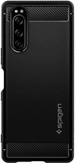 Spigen - Sony Xperia 5 II - Back Case Rugged Armor - Mat Zwart