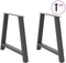vidaXL - Salontafelpoten - 2 - st - A-vormig - 90x(72-73) - cm - staal - antraciet