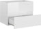 vidaXL - Wastafelkast - 60x38,5x45 - cm - bewerkt - hout - hoogglans - wit
