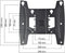 One For All SOLID - Muurbeugel - Geschikt voor 19-42 inch TV's - 15° kantel- en 90° draaifunctie (1x)