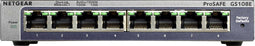 NETGEAR ProSAFE GS108Ev3 - 8-Poort Gigabit Managed Switch - VLAN QoS IGMP-snooping
