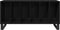 vidaXL - Recordkast - Zwart - Eiken - 100x38x48 - cm - Gelaagd - Hout