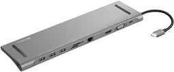 Sandberg 136-31 - USB-C Docking Station - 10-in-1 met 4K HDMI en 1Gbps Ethernet
