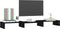vidaXL - Monitorstandaard - 80x24x10,5 - cm - massief - grenenhout - zwart