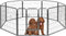 Topmast Premium Puppyren - Puppykennel Antraciet - Hondenren - 80 cm hoog - Voor Puppy's en Honden - Zware kwaliteit