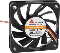 YS TECH FD126010MS(1F5) Axiaalventilator 12 V/DC 35.7 m³/h (l x b x h) 60 x 60 x 10 mm
