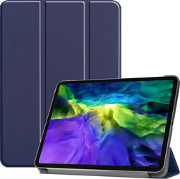 imoshion Tablet Hoes - Geschikt voor iPad Pro 11 (2020) / Pro 11 (2018) - Trifold Bookcase - Donkerblauw