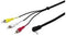 Wentronic AVK 199-150 - Composiet audio video kabel - 3,5mm Jack 4-polig haaks - 150cm