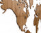 MiMi Innovations® Exclusieve Houten Wereldkaart - Muurdecoratie - Wanddecoratie - Muursticker - 130x78 cm/51.2x30.8 inch - Walnoot