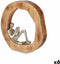 Decoratieve figuren Lezen Zilverkleurig Metaal 26 x 25 x 7 cm (6 Stuks)