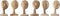 Bloomingville - Deco Hoofd - Gerecycleerd Hout - Nordic Imperfections