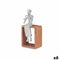 Decoratieve figuren Blokfluit Zilverkleurig Hout Metaal 13 x 27 x 13 cm