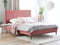 BAYONNE - Tweepersoonsbed - Roze - 180 x 200 cm - Fluweel