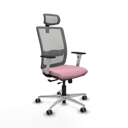 Piqueras y Crespo 1B086G2 - Bureaustoel - Hoogteverstelbaar met armleuning en hoofdsteun - Roze