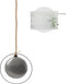LED Kerstbal Ø18 cm Grijs Metaal met Warm Witte LED's