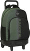 Schoolrugzak met Wielen BlackFit8 Gradient Zwart Militair groen (33 x 45 x 22 cm)