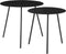 Mica Decorations Pontus - Bijzettafel - Ø40 x H40 cm - Zwart Metaal