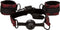 Set Breathable Ball Gag with Cuffs Scandal Zwart