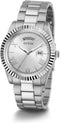 Guess Connoisseur GW0265G6 - Polshorloge - Quartz - Zilverkleurig Staal - Ø 41 mm