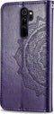 Hoesje Met Pasjeshouder Geschikt voor Xiaomi Redmi Note 8 Pro - Mandala Bookcase - Paars