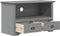 vidaXL - Tv-meubel - met - 2 - lades - BODO - 91,5x44,5x56 - cm - grenenhout - grijs