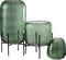 J-Line vaas Rond Oneffen - glas - groen - large - Ø 18 cm