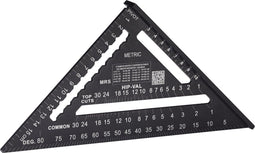 Hultafors rafter speed square MEDIUM 0-90 graden lemmetlengte 180mm (257010)