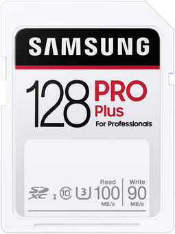 Samsung PRO Plus - SDXC Geheugenkaart 128GB - UHS-I U3 100MB/s Lezen 90MB/s Schrijven