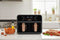 Hyundai Electronics - Digitale Airfryer Duo - 6.2L - Dubbele manden - Zwart met roségoud