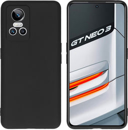 iMoshion Hoesje Geschikt voor Realme GT Neo 3 Hoesje Siliconen - iMoshion Color Backcover - Zwart