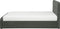 RENNES - Bed met opbergruimte - Donkergrijs - 160x200 cm - Polyester