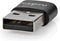 Nedis USB-A Adapter - USB 2.0 - USB-A Male - USB-C Female - 480 Mbps - Rond - Vernikkeld - Zwart - Envelop