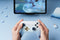 8Bitdo Ultimate 2.4G - Gamecontroller - Draadloos - Blauw Wit