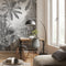 Komar - Fotobehang - Lac - Tropical - Black - & - White - 200x270 - cm