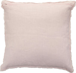 J-Line kussen Stonewashed - linnen - roze