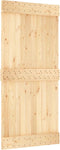 vidaXL - Schuifdeur - met - beslag - 95x210 - cm - massief - grenenhout