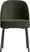 BePureHome Vogue Eetkamerstoel - Fluweel - Donker Groen - 83x50x57