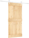 vidaXL - Schuifdeur - met - beslag - 95x210 - cm - massief - grenenhout