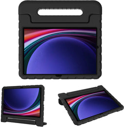 Accezz Kidsproof Backcover - Samsung Galaxy Tab S9 / Tab S9 FE - Handvat - Zwart