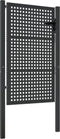 vidaXL - Poort - 105x175 - cm - staal - antracietkleurig