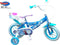 Disney Frozen Meisjesfiets - Kinderfiets voor Meisjes - 12 Inch 21 cm - Knijprem - Wit/Blauw