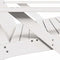 vidaXL - Tuinstoel - Adirondack - 75x77x77 - cm - massief - grenenhout - wit